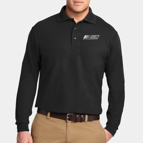 Cosmetology Mens Long Sleeve Polo Thumbnail