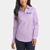 Port Authority Ladies SuperPro  Oxford Shirt Thumbnail